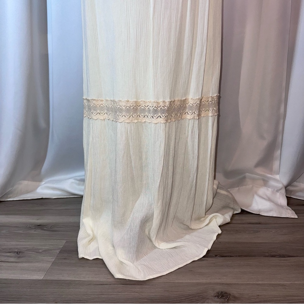 Flying‎ Tomato Maxi Dress Sz M Off-The-Shoulder Ruffle Bohemian Wedding NWOT - Picture 2 of 15